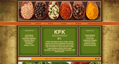 Desktop Screenshot of kfkseasonings.com